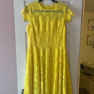 Yellow Mesh Dress
